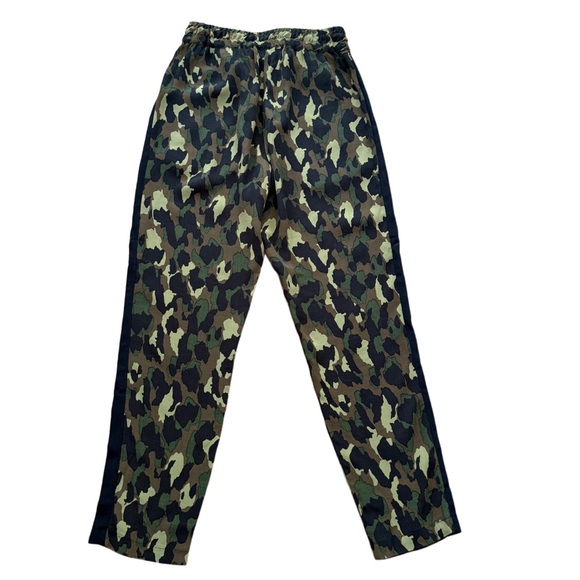 Topshop Brown Green Black Camouflage Straight Leg Pants - Picture 4 of 11